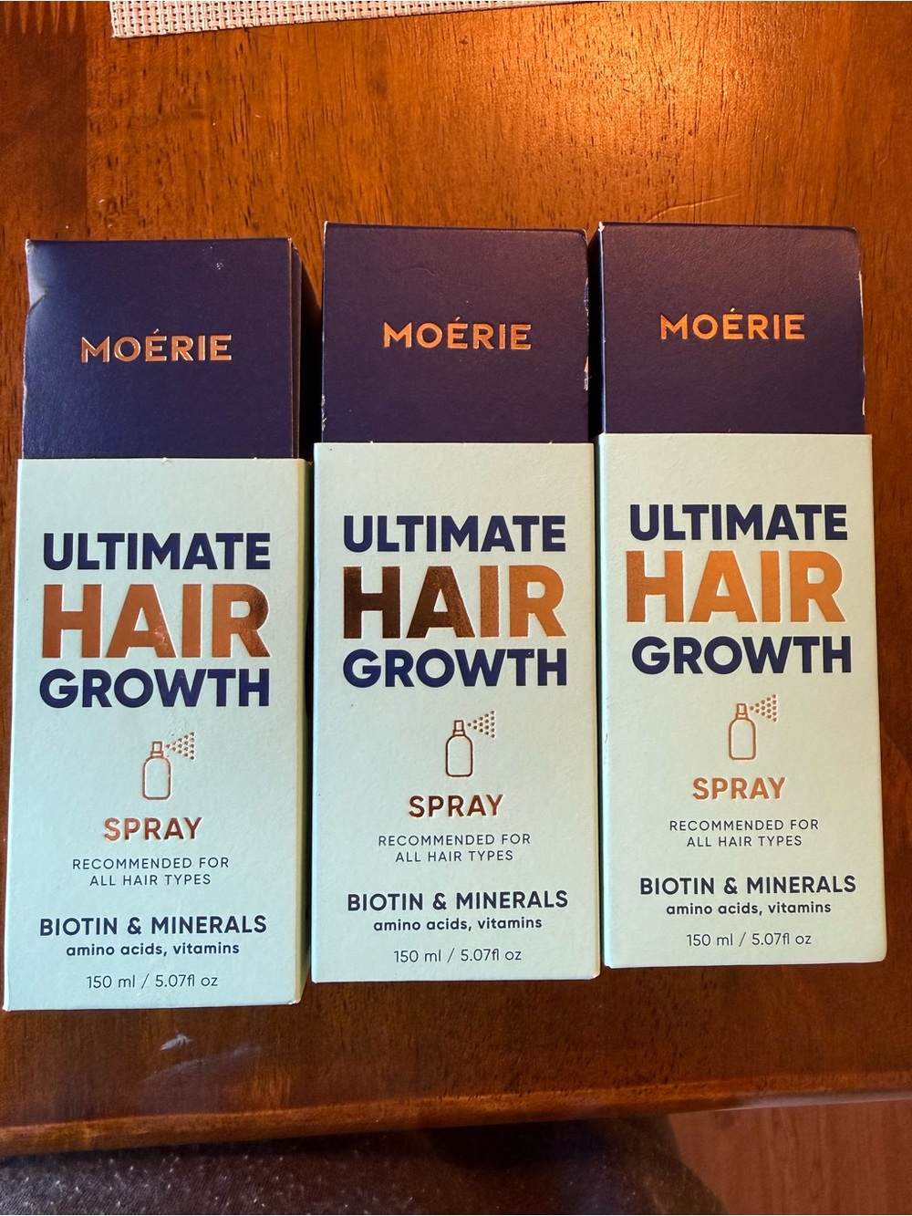 Moerie Ultimate Hair Growth Spray - 3 bottles NWT